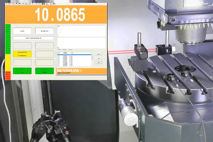 Laservermessung: Laser und Messergebnis