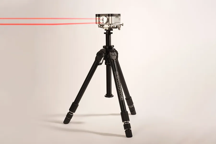 Laservermessung: Laser auf Stativ