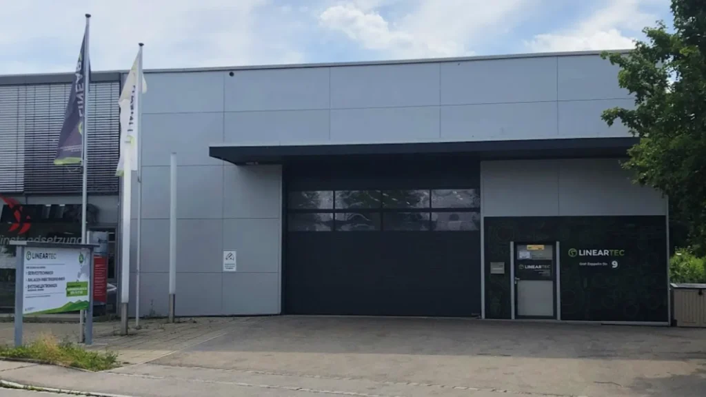 Halle der LINEARTEC GmbH (Aussenansicht)